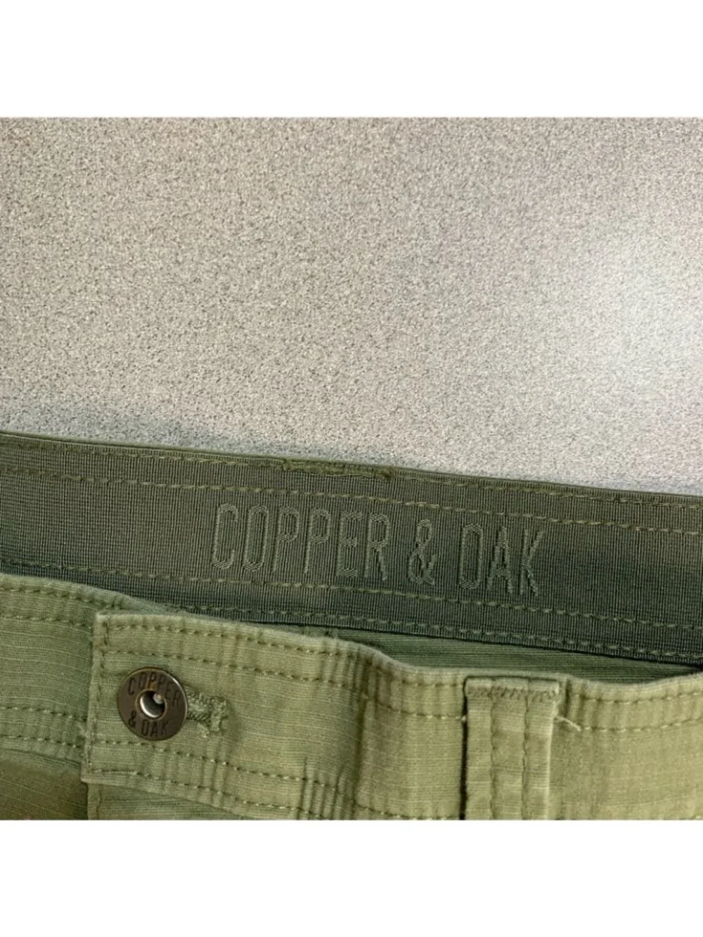 Copper & Oak Men's 34 Green Cargo Shorts